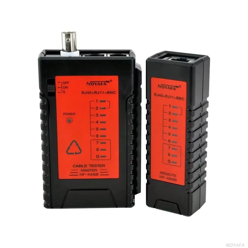 LED가 장착된 업그레이드된 RJ11/RJ45/Coax 케이블 테스터