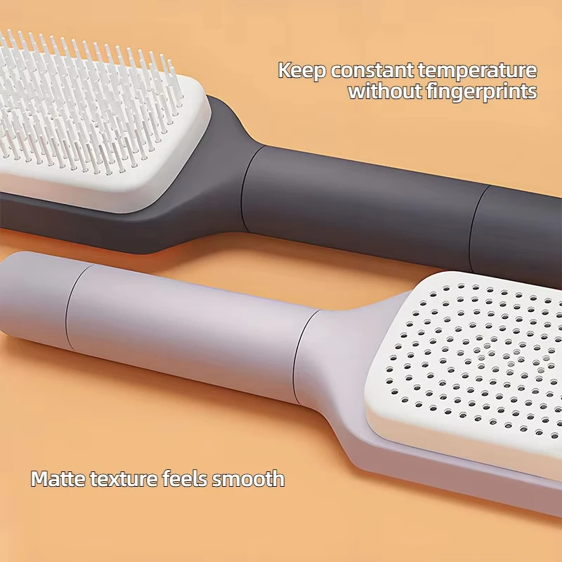 Rotatable Self Cleaning Hair Brush Telescopic Massage Airbag Comb Telescopic Cleaning Anti-static Hairdressing Air Cushion Comb