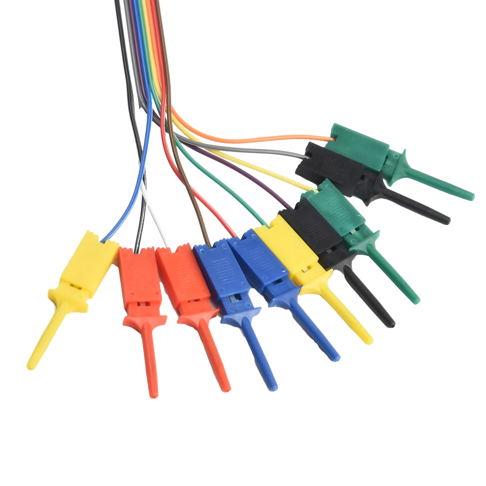 Ganci Di Prova Elettronici A Clip (Coccodrillo) Per Sonda, Analizzatori Logici - Lotto Da 10 Pz