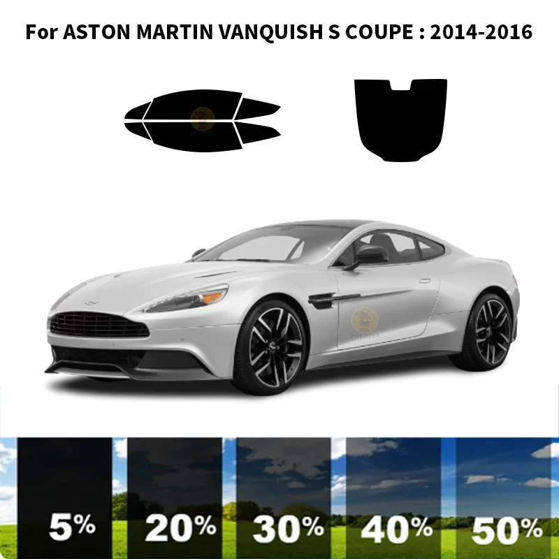 

Precut nanoceramics car UV Window Tint Kit Automotive Window Film For ASTON MARTIN VANQUISH S COUPE 2014-2016