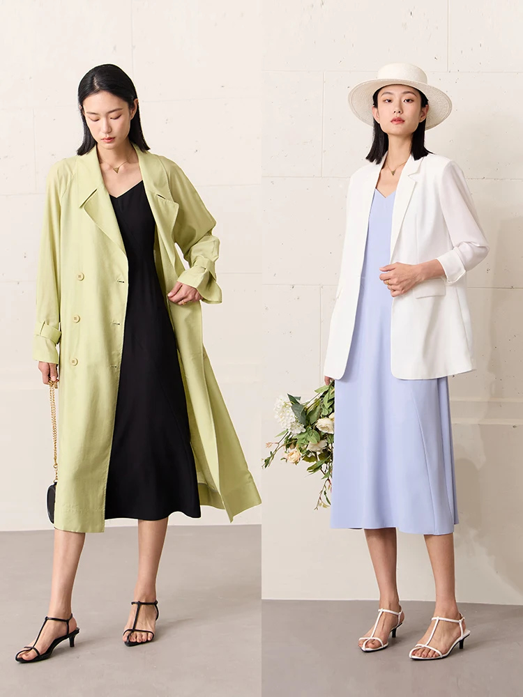 AMII Minimalism 2023 Summer New Holiday Style Chiffon V Neck