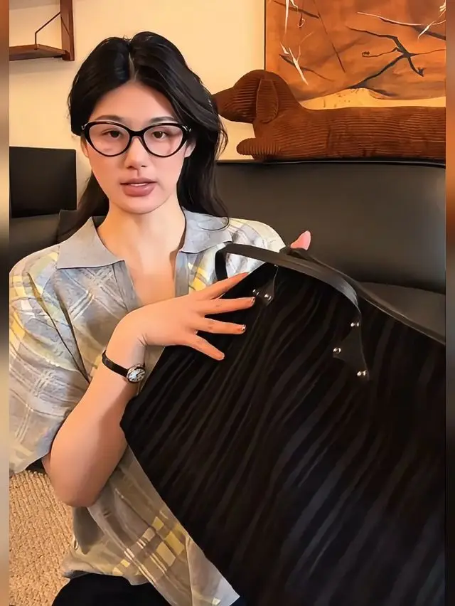 JIAERDI Stripe Black Tota Bag Handbag Women Vintage Large Capacity Y2k Shoulder Bags Female Casual Shopping Underarm Bag 2025