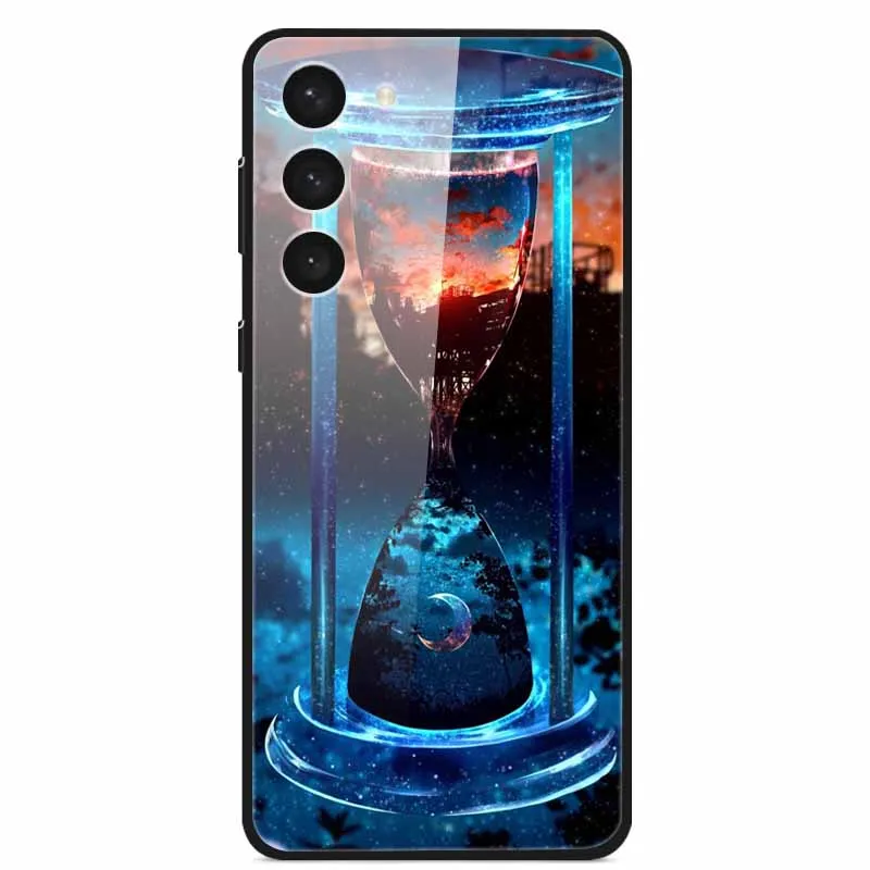 Premium Tempered Glass Case with Space-Themed Design and Enhanced Bumpers