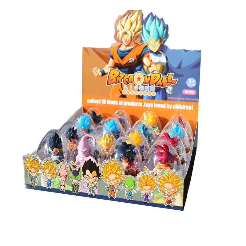 

16Pcs/Box Anime Dragon Ball Action Figures Super Saiyan Goku Freeza Vegeta Gohan Models Decoration Gashapon Toys For Boys Gifts