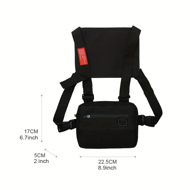 WYNEX Sac de poitrine tactique de type rig avec design découpé au laser, sac utilitaire Molle pour kit de reconnaissance, sac de poitrine tactique pour combat airsoft