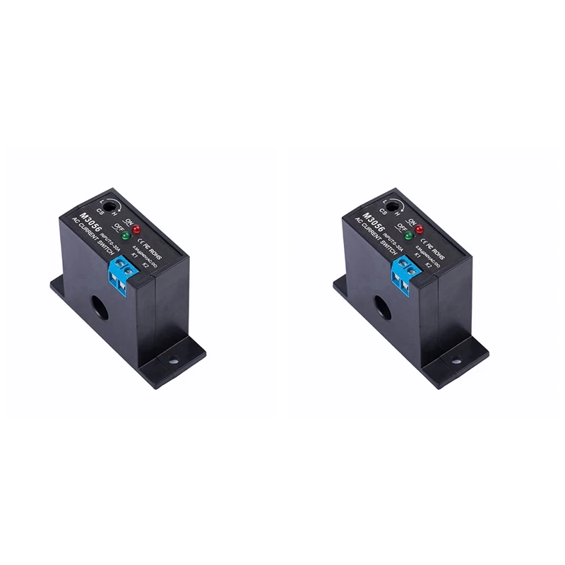 New-2X Current Sensing Switch Induction Relay AC Linkage Device Plc Signal Over Limit Closed AC 0.2-30A ( NC M3056)