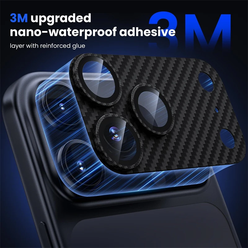 Carbon Fiber Camera Lens Protector Case - Premium Phone Cover Accessory