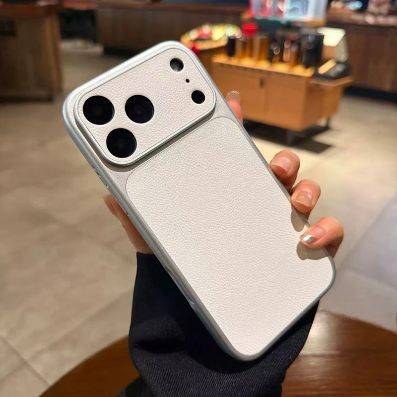 Luxury Lychee Texture Leather Shockproof Phone Case For Iphone_voghion.com