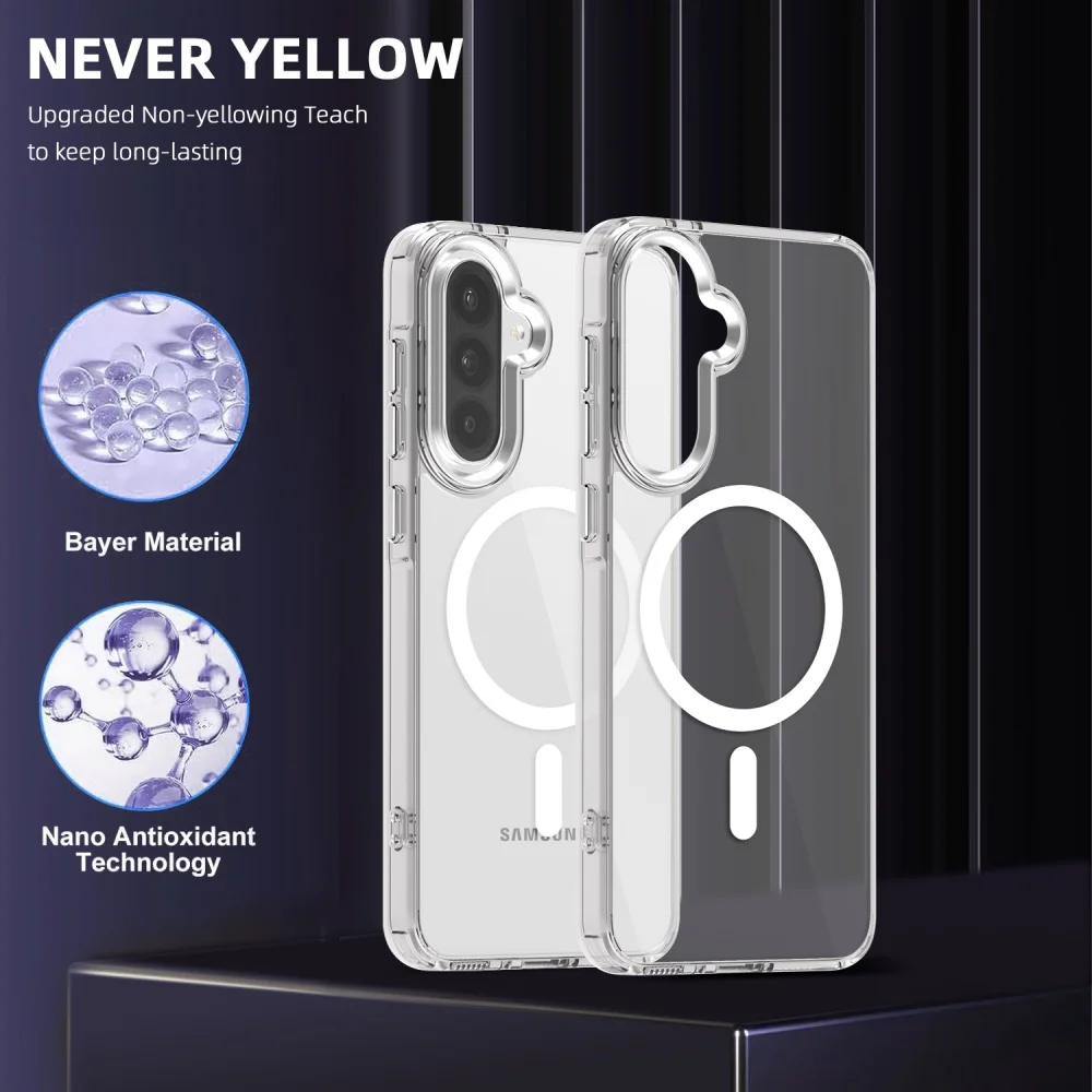 Luxury High-Transparency Magnetic Phone Case Cover