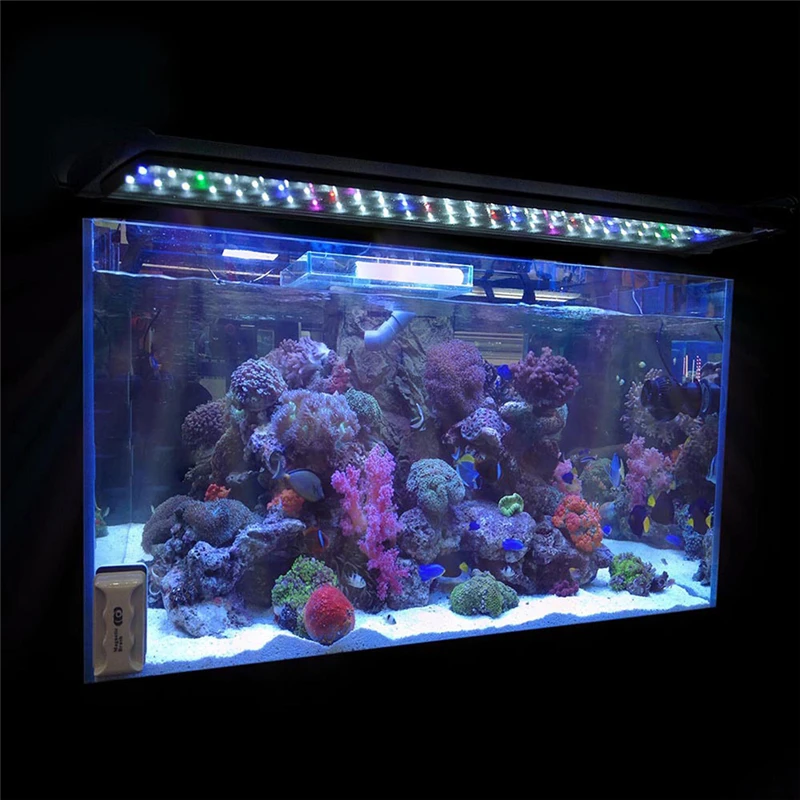 Teljes Spektrum Led-Es Akvárium Világos Többszínű 30-120 Cm-Es Halkartályhoz Édesvízi Korall Növényi Tengeri Termelő Világítási Lámpa Eu Dugó