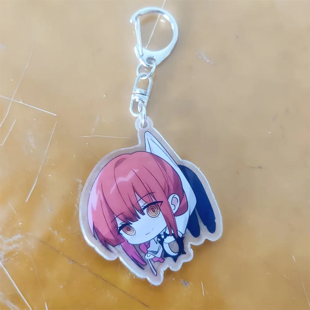 Anime-Charaktere, Kettensägenmann, niedlicher Acryl-Schlüsselanhänger, Zubehör, Taschenanhänger, kreativer Rucksack-Anhänger, Schlüsselanhänger, Geschenke für Freunde – Detail 5