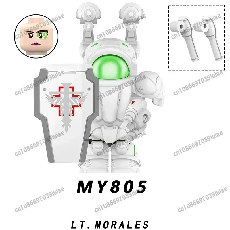 히어로크로스 MY801 MY601 울트라마린 검사병 가드 T60 파워 아머 미니 로봇 피규어 브릭 조립 인형 빌딩 블록
