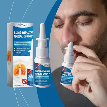 20ml Lung Detoxification Herbal Cleaning Spray Smoking Nasal Clearing Herbal Organic Moisturizing Clear Stuck Spray Throat W5D8