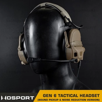 HD-17 GEN 6 Tactical Headset Sound Pickup&Noise Reduction Sports Shooting Earmuff Sports Shooting Impact Anti-Noise Headset 3