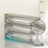 4-layer Transparent Slide Egg Storage Box Ladder Egg Box Storage Refrigerator Side Door Large Capacity Automatic Egg Roller 5