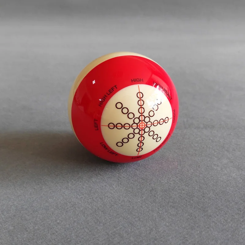 5.72cm Billiard Pool Practice Ball, Wear-resistant Snooker Training Cue Ball with Standard Lines and Dots