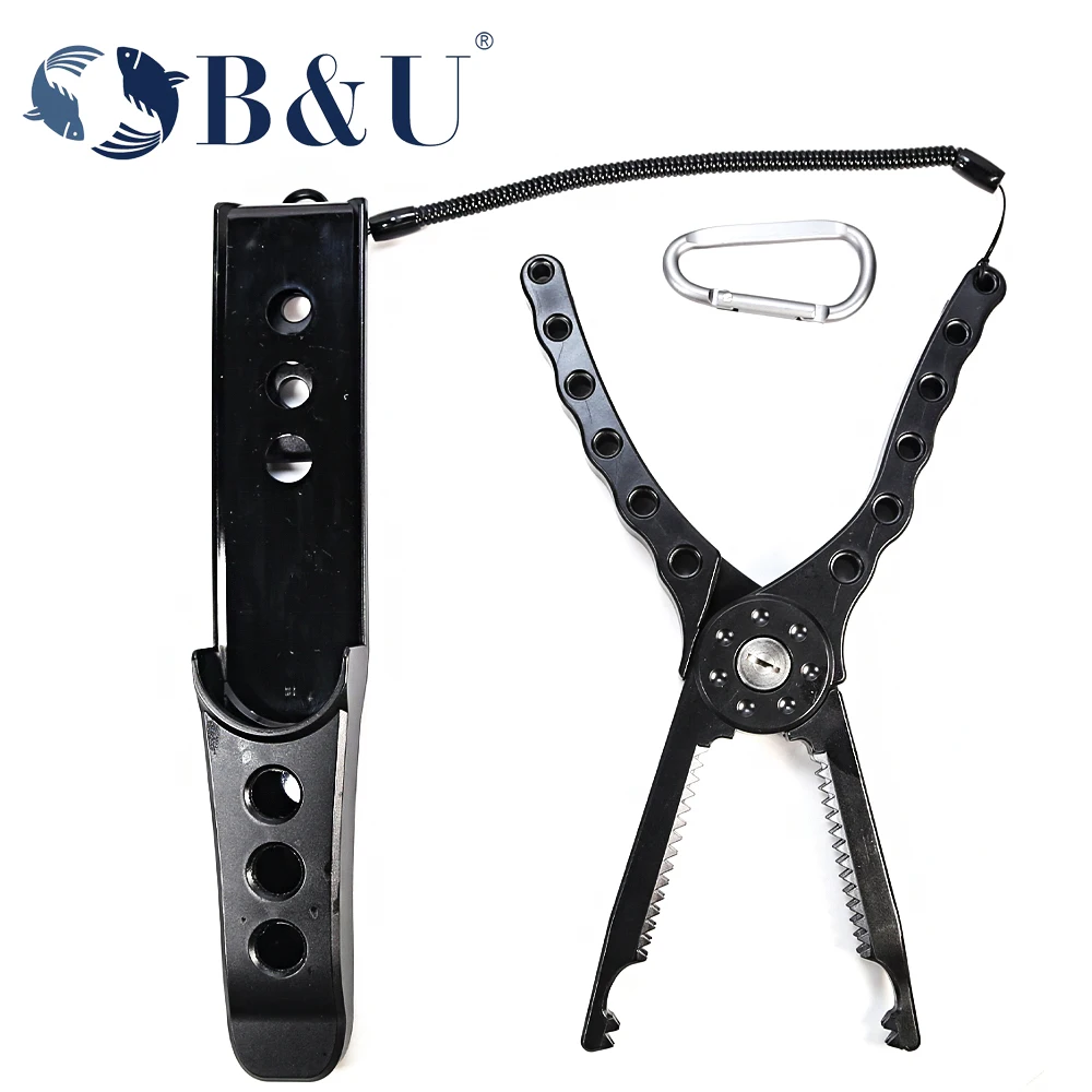 BUFishingTongsPlierProfessionalFishGripLipClampGripper