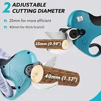 Sécateur électrique sans fil 21V, cisaille de taille efficace pour arbres fruitiers et bonsaïs, coupe-branches, outils de jardinage avec 2 batteries 3