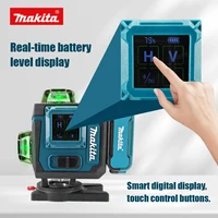 Niveau laser numérique Makita 360 degrés X4 16 lignes, auto-nivelant, outil de mesure de précision pour extérieur, lignes verticales croisées 6