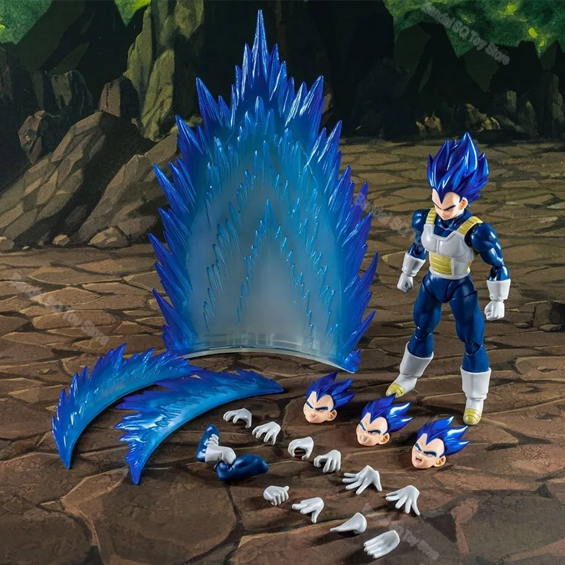 

Dragon Ball Z Demoniacal Fit Df SHF Son Gouku Vegeta Figure Deep Blue Super Saiyan Anime Action Figurines Collection Model Doll