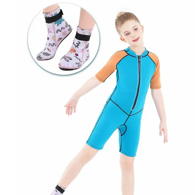 AUXDIQ Calze In Neoprene 3mm Calzini A Pinna Calzini Da Immersione Calze Nuoto Antiscivolo Calze Subacquea Calzini Neoprene 1 Paio, Rosa Caldo, 33/34 - Foto 3