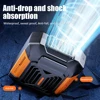 Waist Mounted Electric Fan 4000mAh Rechargeable Anti Drop Shock Absorption Fan Portable Bladeless Flashlight Hanging Neck Fans 2