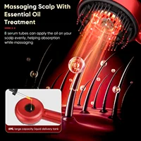 Peigne de Massage électrique à vibrations, thérapie à la lumière rouge, brosse de Massage pour la croissance des cheveux, Anti-perte de cheveux, applicateur d'huile liquide, soins capillaires 5