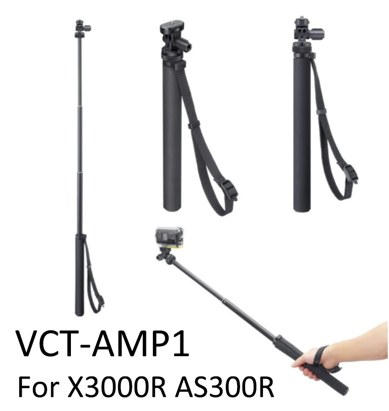 Selfie Stick Originale Vct-Amp1 Monopiede 200G 30.2 ~ 91.3Cm Per Sony Fdr-X3000, Fdr-X1000, Hdr-As300 , Hdr-As50