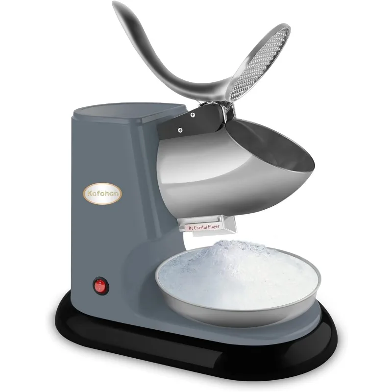 

Electric Ice Crusher, Ice Shaver With Dual Full Stainless Steel Blades For Home and Commercial Use, Shaved Ice Machine With