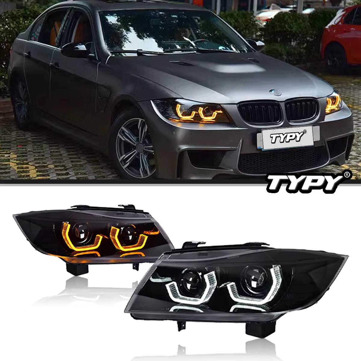 TYPYCarHeadlightsForBMW3SeriesE9020052012LEDCarLampsDaytimeRunningLights.jpg