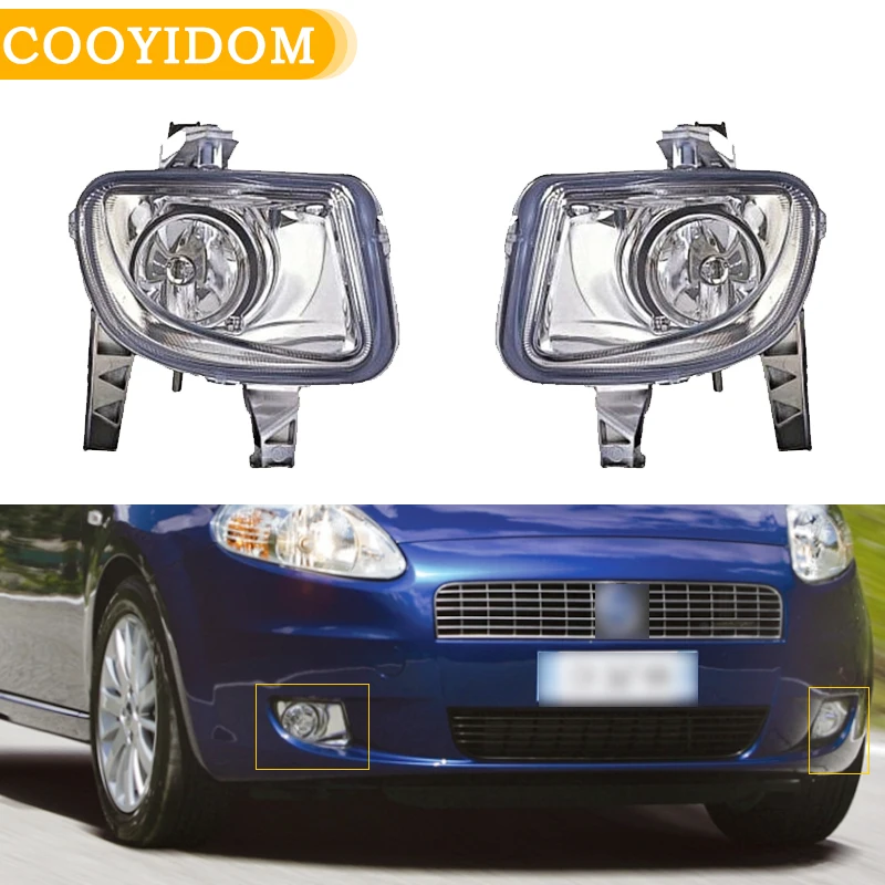 Fog light For Fiat Grande Punto 20052005 2006 2007 2008 2009 chorme