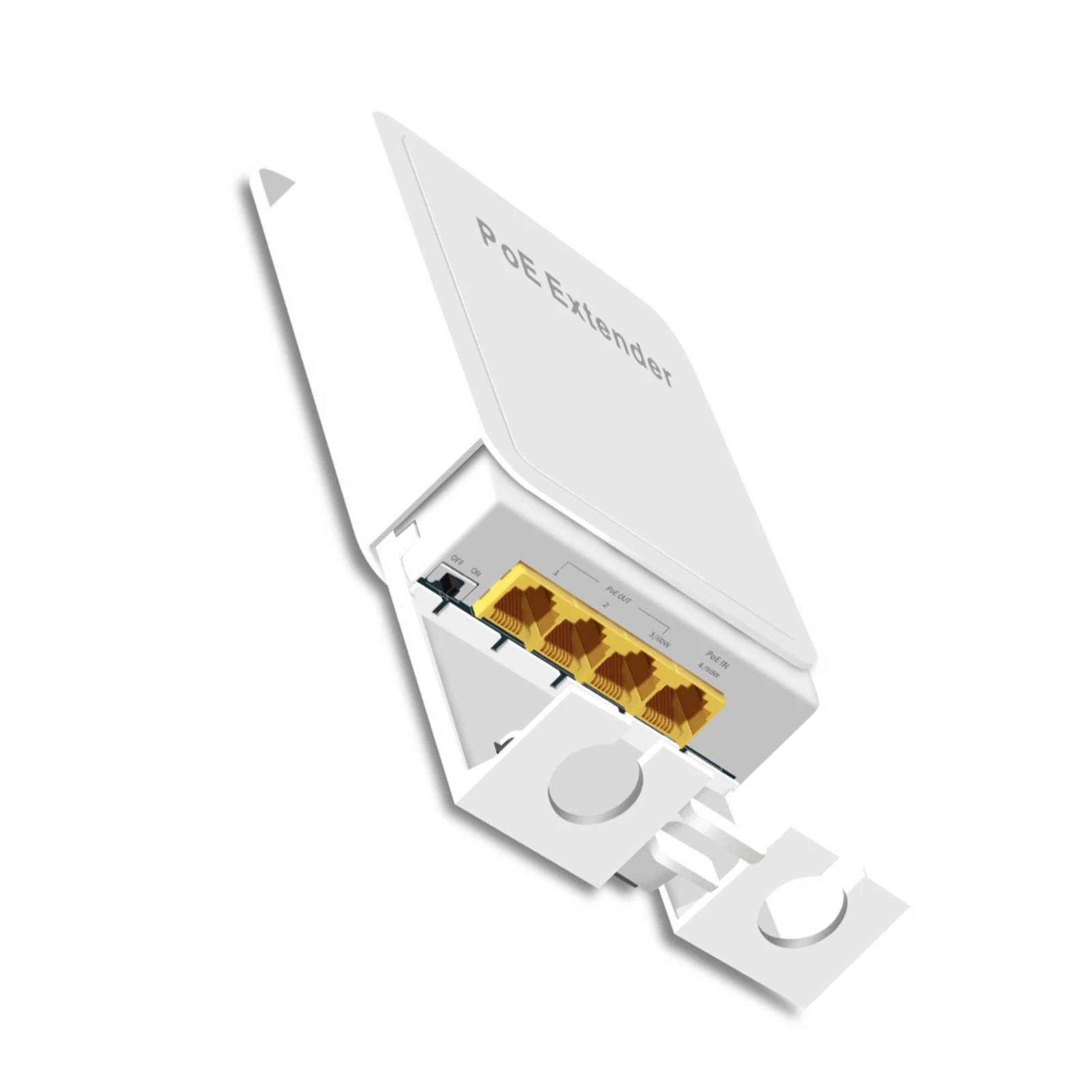 POE Extender Outdoor Waterproof 1000Mbps Extension Repeater 1 In 3 Output 44-57V Network Switch Adapter IEEE 802.3at/af