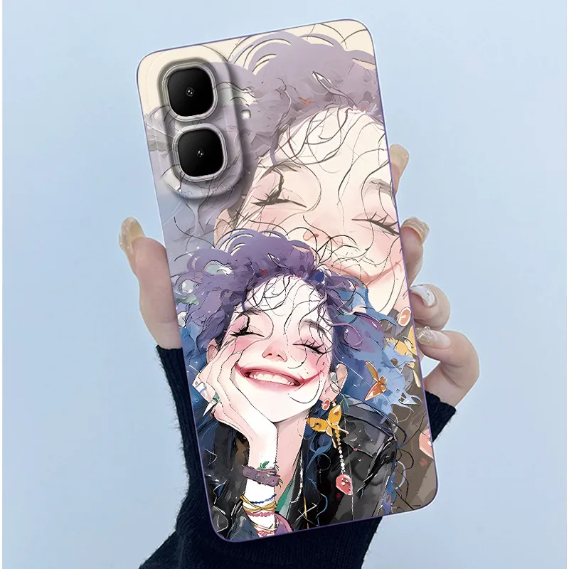 Fashion Simplicity Oil Painting Soft Silicone Phone Case Back Shell Cover