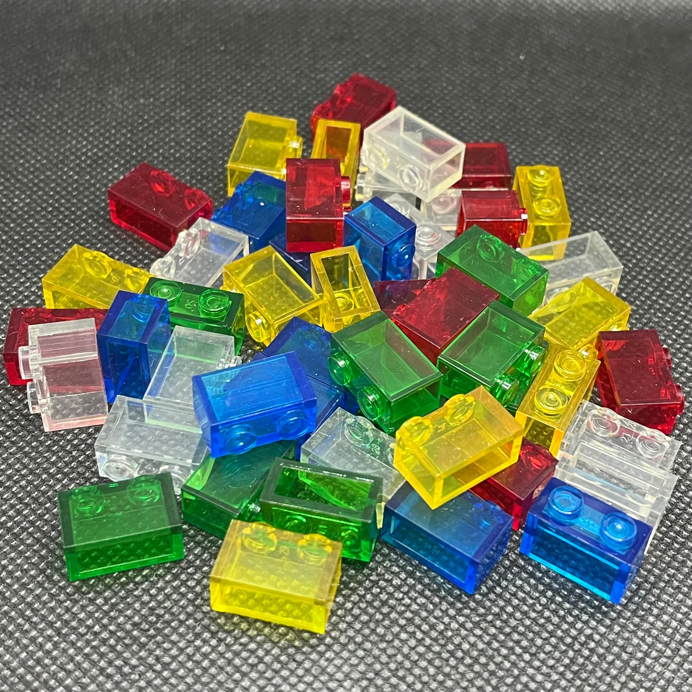 Transparent Clear Brick 1x2 Without Bottom Tube Building Block MOC Parts Toys For Children Compatible 3004 60pcs/Lot 4