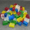 Transparent Clear Brick 1x2 Without Bottom Tube Building Block MOC Parts Toys For Children Compatible 3004 60pcs/Lot 4