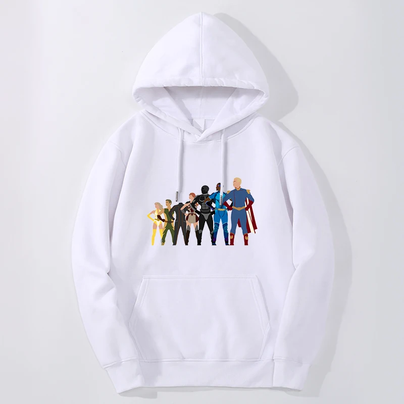 

The Boys TV Show Hoodie Pullovers Sweatshirts Star Light Homelander Graphic Printed Tops Fleece Winter Fleece Streetwear Clothes