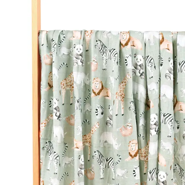 HappyFlute 1pc Super Soft Baby Summer Blanket Wrap Muslin Swaddle Blankets 120*110CM 3