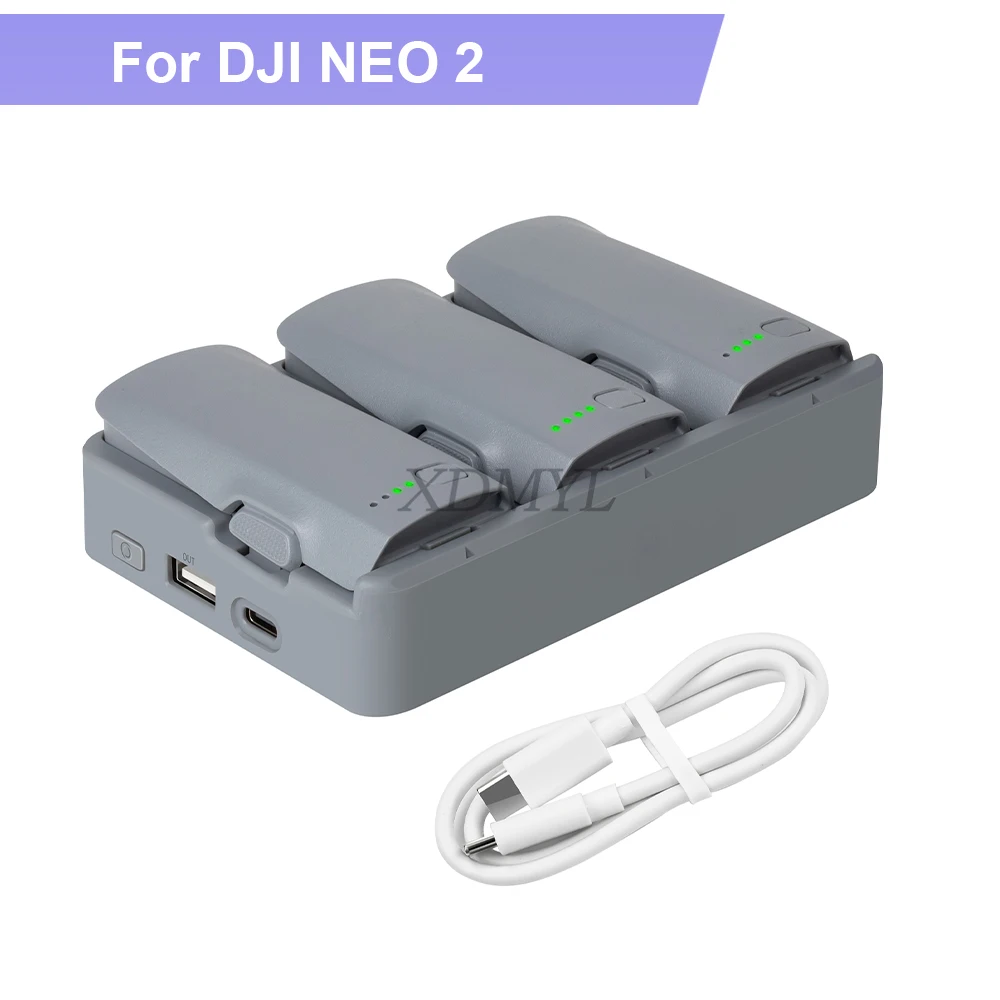 Chargeur intelligent DJI Neo 2 - Charge rapide 3 batteries