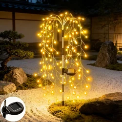 Outdoor LED Solar Fairy Lights for Garden and Patio Decor (Warm)