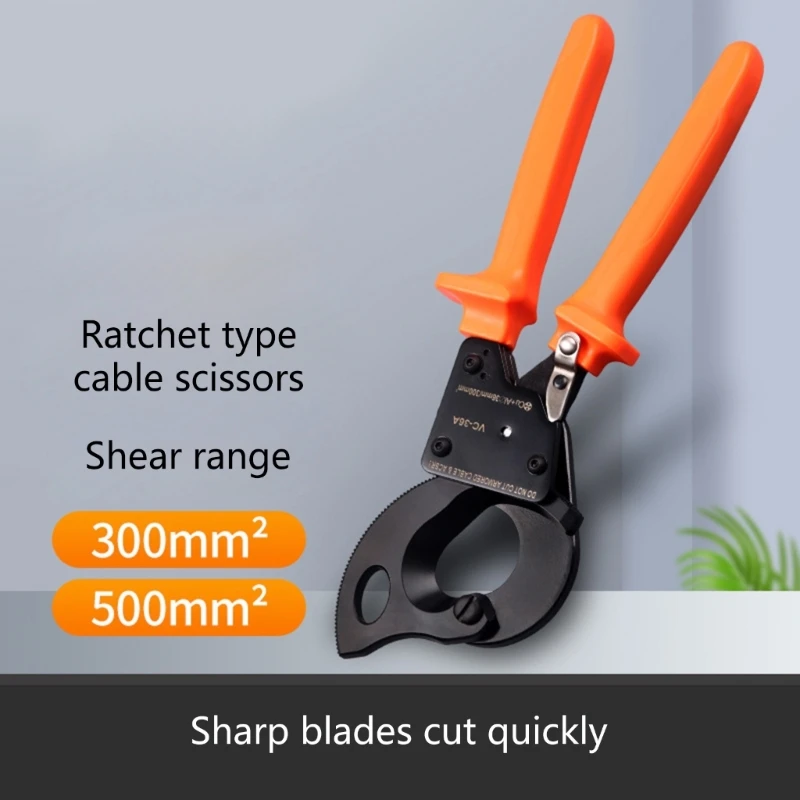 

Professional Ratcheting Cable Cutter Precise Cutting Lightweight Design Cutting Pliers Comfortable Grip Strong Build M89B