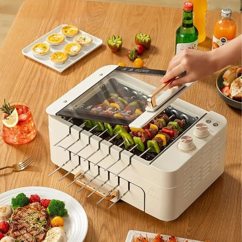 

layer Electric Barbecue Machine Household Baking Electric Grills 360 ° Automatic Rotary Barbecue гриль электрический griddle