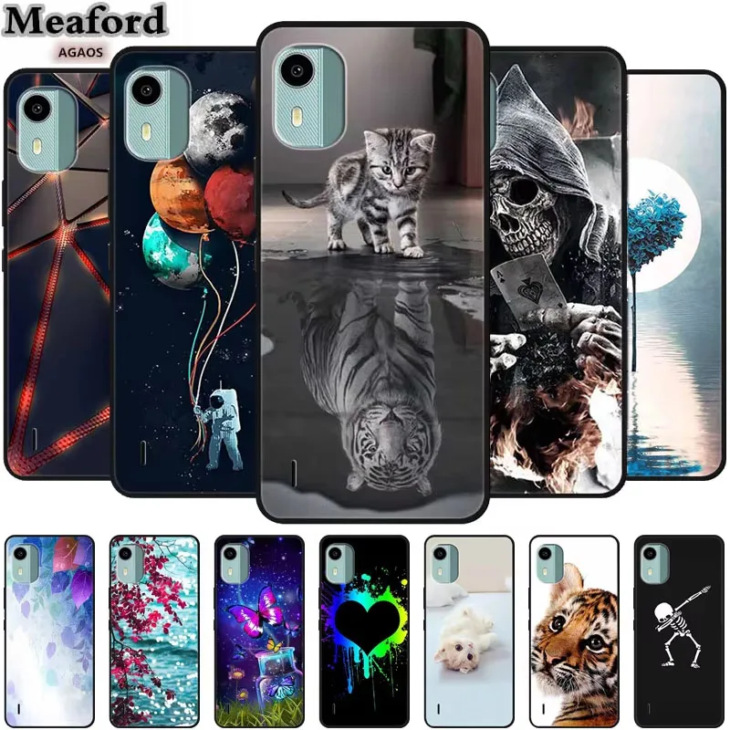 Original Soft Silicone TPU Phone Back Cover with Cartoon Cats