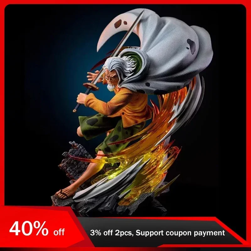 

36cm One Piece Anime Figure Silvers Rayleigh Figures Pvc Gk Statue Figurine Model Doll Ornament Collection Room Decora Toys Gift