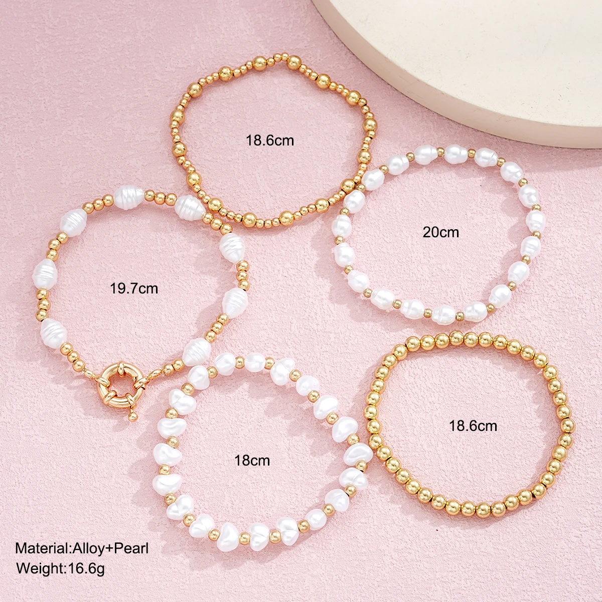 ★関税込★VINTAGE HOLLYWOOD★Basic Pearl Bracelet★ Designer fashion, Seoul-fully created | W Concept