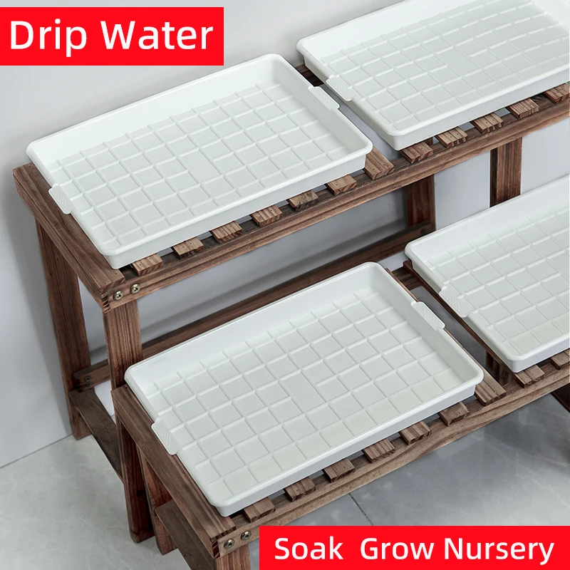 Meshpot Square Plastic Basin Tray Water Receiving Tray Plant Saucer Drip Trays for pots Window Sills and Window Shelf