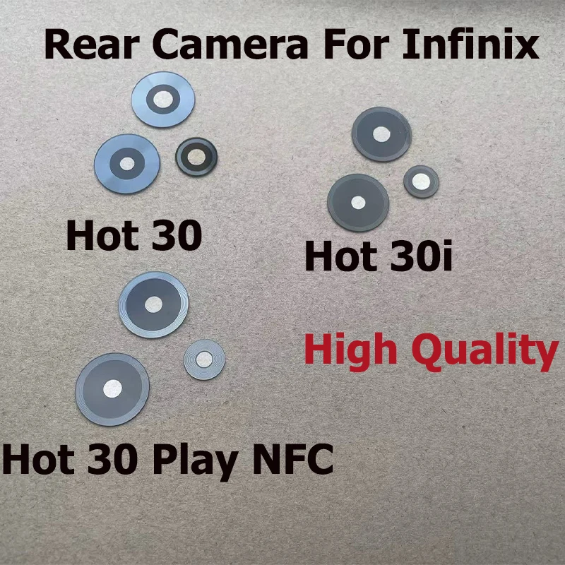 

Back Camera Lens Glass Rear Camera Glass With Adhesive Sticker Glue For Infinix Hot 30 30i Play NFC X6835B X6835 X6831 X669