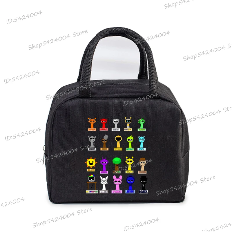 Sprunki Bento Bag Kids Funny Incredibox Game Y2K Insulated Lunch Box Bag