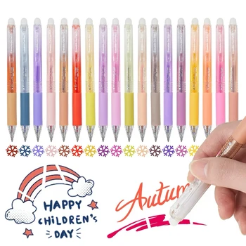 6/12/24/36pcs Retractable Erasable Gel Pens 0.7mm pen tip Smooth Writing Assorted Colors for School Office Stationery 1