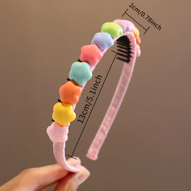 Girls Colorful Flower Hairbands - Cute Headbands for Kids