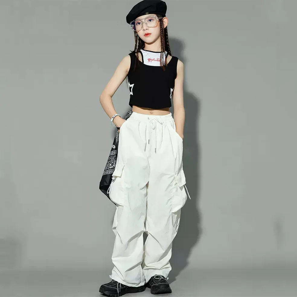 Teen Girls Joggers Pants Loose Casual Fashion Children Straight
